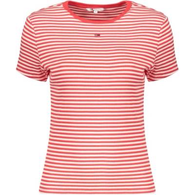 Tommy Hilfiger Дамска тениска с къс ръкав tommy hilfiger, Размер m, Цвят Червено (dw0dw17383_ro0ey)