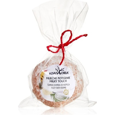 Soaphoria Milky Touch Fizzy Bath Bomb regeneračný kúpeľový balistik so spevňujúcim účinkom 85 g