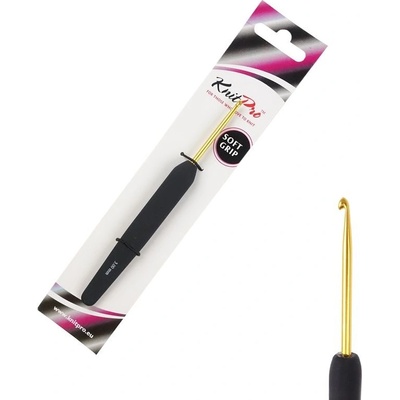KnitPro Aluminium zlatý hliníkový háčik s rúčkou 3mm
