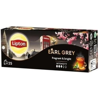 Lipton Čaj Earl Gray černý 25 x 2 g
