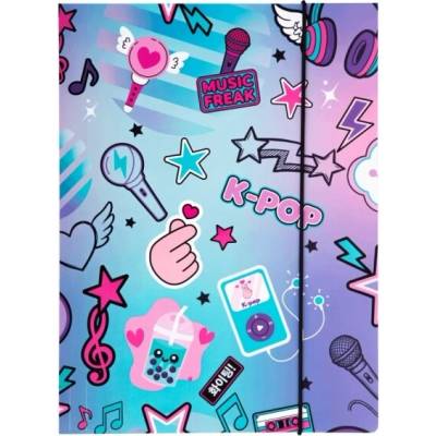 K-POP Desky s gumou A4 Rainbow