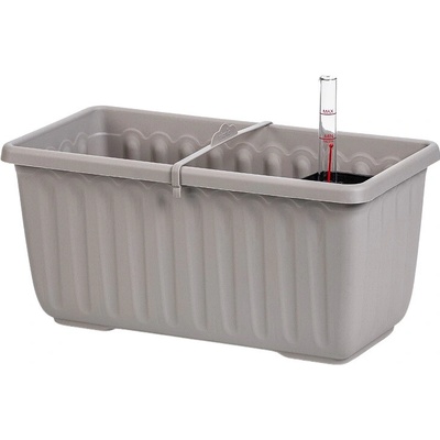 Plastia Samozavlažovací truhlík Siesta LUX 40x20x19 taupe 39.5 x 19 cm