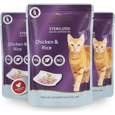 Nuevo Cat Sterilised Chicken & Rice 85 g