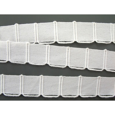 Cíchovka - biela - šírka 1,8 cm