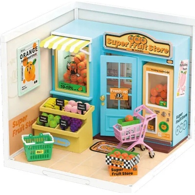 ROBOTIME Rolife DIY House: Obchod s ovocím s LED osvetlením 116 dielikov