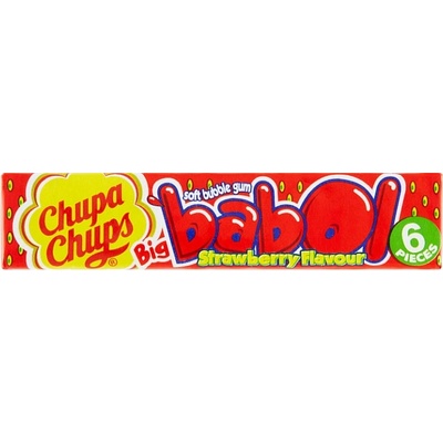 Chupa Chups Big Babol Strawberry žvýkačky 27,6 g