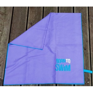 BornToSwim микрофибърна хавлия borntoswim towel лилав