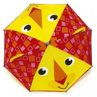 Fischer Price Lvíček deštník dětský červeno žlutý