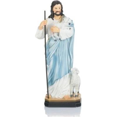Soška: Pán Ježiš Dobrý pastier - 14 cm - HY72318-A