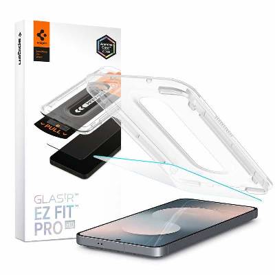 Стъклено защитно покритие за дисплея на Samsung Galaxy S25 FE - Spigen Glass tR Glas. tR EZ Fit Pro HD Tempered Glass (прозрачен) (AGL10203)