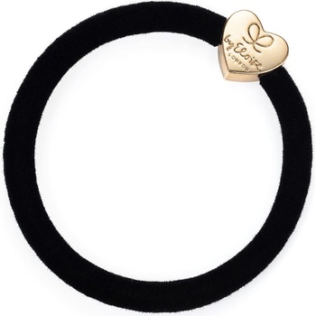 By Eloise London Gold Heart Velvet farba Black