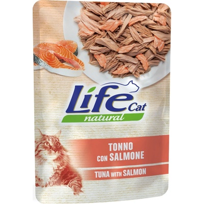 Life Cat Natural Adult Tuniak s lososom 24 x 70 g