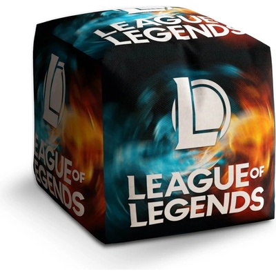 Sablio Taburet Cube League of Legends Glow: 40x40x40 cm