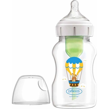 Dr. Brown's Шише Dr. Brown’s - Options+, Anti-Colic, Wide-Neck, Балони, 330 ml (72239325759)