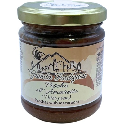 Granda Tradizioni Broskvová pomazánka s amaretti Pesche all Amaretto 200g