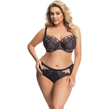 Image 1 of Gorsenia Бразилиани с дантела в черен цвят ravenna k679eh-58639-czarny - Черен, размер s