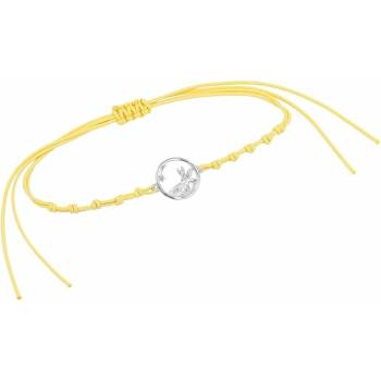 Eppi Šnúrkový vykrojený náramok zo striebra s líškou Malý princ BR47972