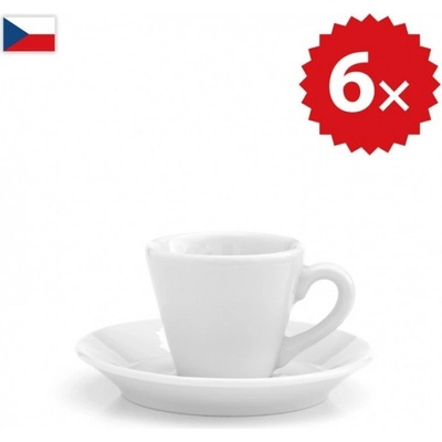 český porcelán Šálka na espresso a ristretto 6ks 35 ml