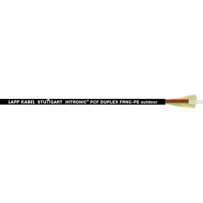 Lapp 28620702/100 skleněné vlákno Hitronic PCF 200/230 µ Duplex100m černý