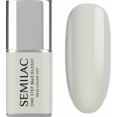 Semilac One Step 3in1 Glossy gélový lak na nechty odtieň 110 The White 7 ml