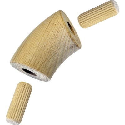 Spojovací oblúk, materiál: dub, brúsený povrch bez náteru