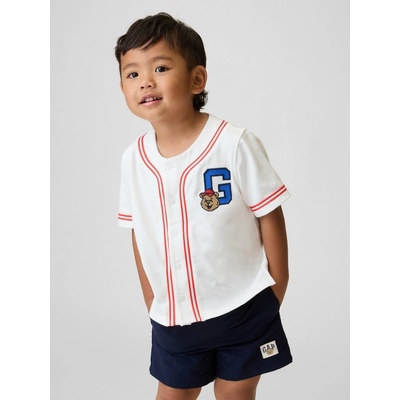 GAP Baby tričko Baseball Brannan Bear Biela
