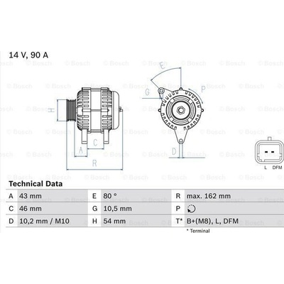 Alternátor BOSCH 0 986 049 700