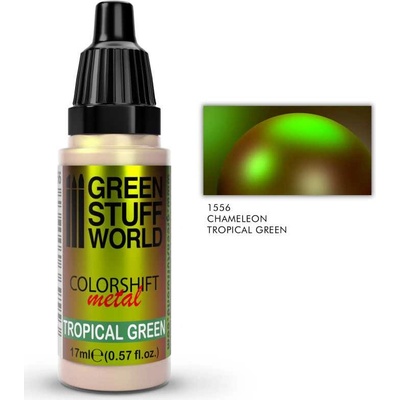 Green Stuff World Colorshift Chameleon Metal acrylic Paint Tropical green 17 ml