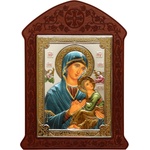  Богородица с младенец с mdf дърворезба (is31187-d)