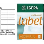 Igepa Group Igepa Labels A4 IGEPA 105 X 37.0 MM WHITE (100)