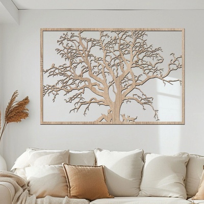 dřevo života Dřevěný strom ODPOČINKU Rozměry (cm): 60x40, Zvolte barvu dekoru: Dub Sonoma