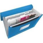 Esselte Briefcase with 6 compartments esselte vivida, blue