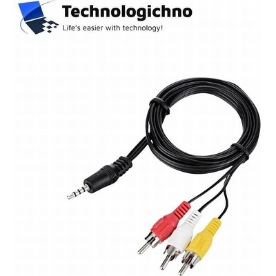 Кабел AUX 3.5mm - 3 RCA (чинч) 1.5M (652763414749)