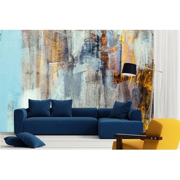 DIMEX ART s. r. o Самозалепваща се флизелинова фототапета абстрактно рисувано платно 375 x 250 см