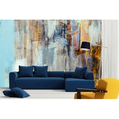 DIMEX ART Самозалепваща се флизелинова фототапета абстрактно рисувано платно 375 x 250 см