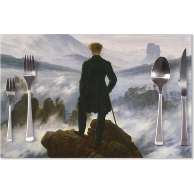 Sablio Prestieranie Pútnik nad morom hmly - Caspar David Friedrich 40x30cm