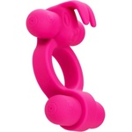 CalExotics Пенис пръстен с 2 вибриращи булета Rockin Rabbit