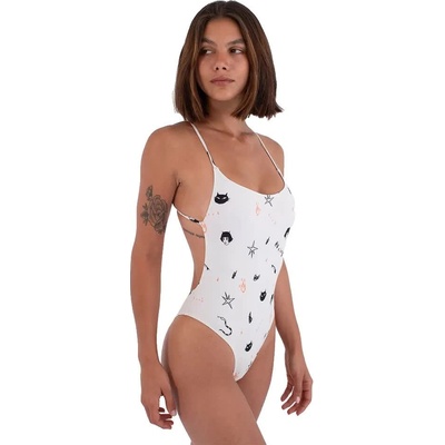 Hurley Бански костюм Hurley Urban Tide swimsuit - White (Urban Bone)