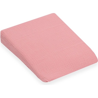 New Baby Mušelínový potah na kojenecký polštář klín STANDARD pink