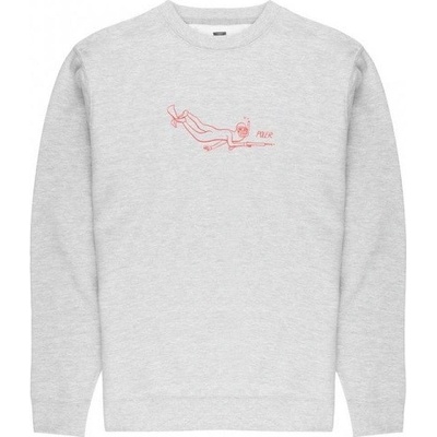 Poler Scuba Steve Crewneck Grey Heather