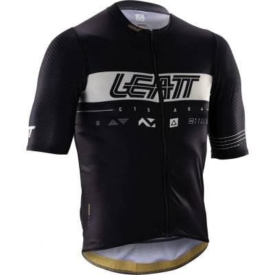 Leatt Мъжка фланелка с къс ръкав за колоездене Leatt MTB Endurance 6.0 Jersey Cycling jersey - Racing Black (056-4115-0311)