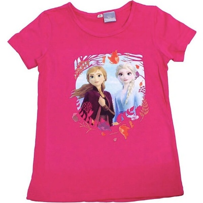 Dievčenské tričko Frozen 2 tmavoružové
