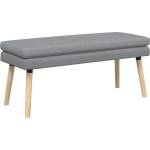 vidaXL Двойно легло Светлосиво 110 x 40 x 47 см Текстил (42038445)