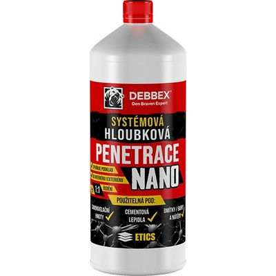 Systémová hloubková penetrace NANO, 1 l láhev transparentní