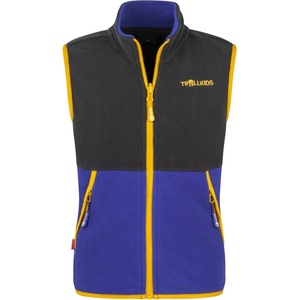TROLLKIDS Детски поларен елек Trollkids Kid's Kjerag Vest Fleece vest - Black / Ultramarine - размер 152 (EU) (703-4667-0918)