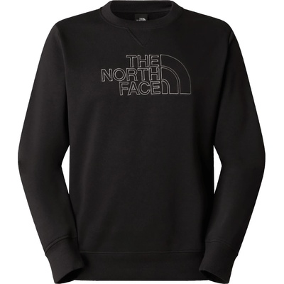 The North Face Мъжки пуловер The North Face Drew Peak Light Regular Crew Jumper - Black / Anthracite Grey - размер XXL (017-4319-0116)