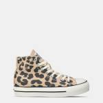 SoulCal Дамски високи кецове SoulCal Canvas High Top Platform Trainers Womens - Leopard