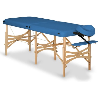 Habys Skladací masážny stôl Alba modrá 23 Vinyl Flex 180 x 70 cm buk svetlý od 180 x 70 cm