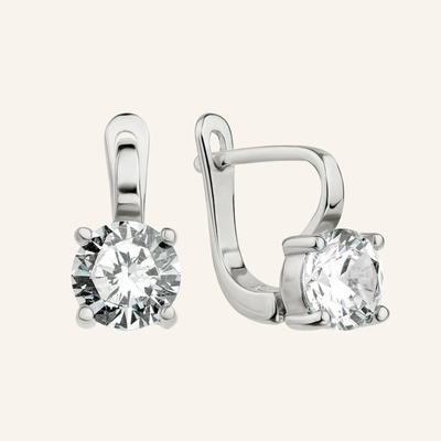 SilveAmo stříbrné náušnice Kapka rosy CK2F.404