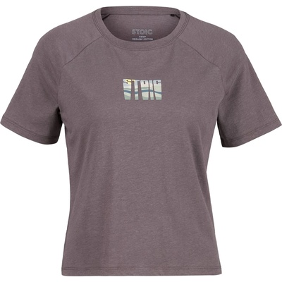 Stoic Дамска тениска Stoic Women's Hemp30 UtbySt. Crop Tee T-shirt - Dark Purple (916-6608-0214)